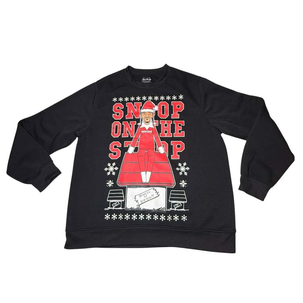 Dogg Supply Snoop on the Stoop Sweatshirt Size XL Black Holiday